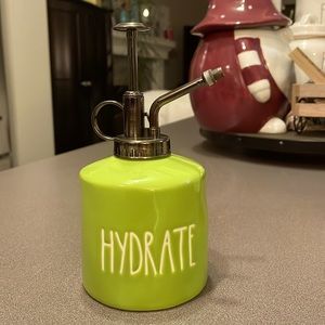 Rae Dunn green HYDRATE mister.